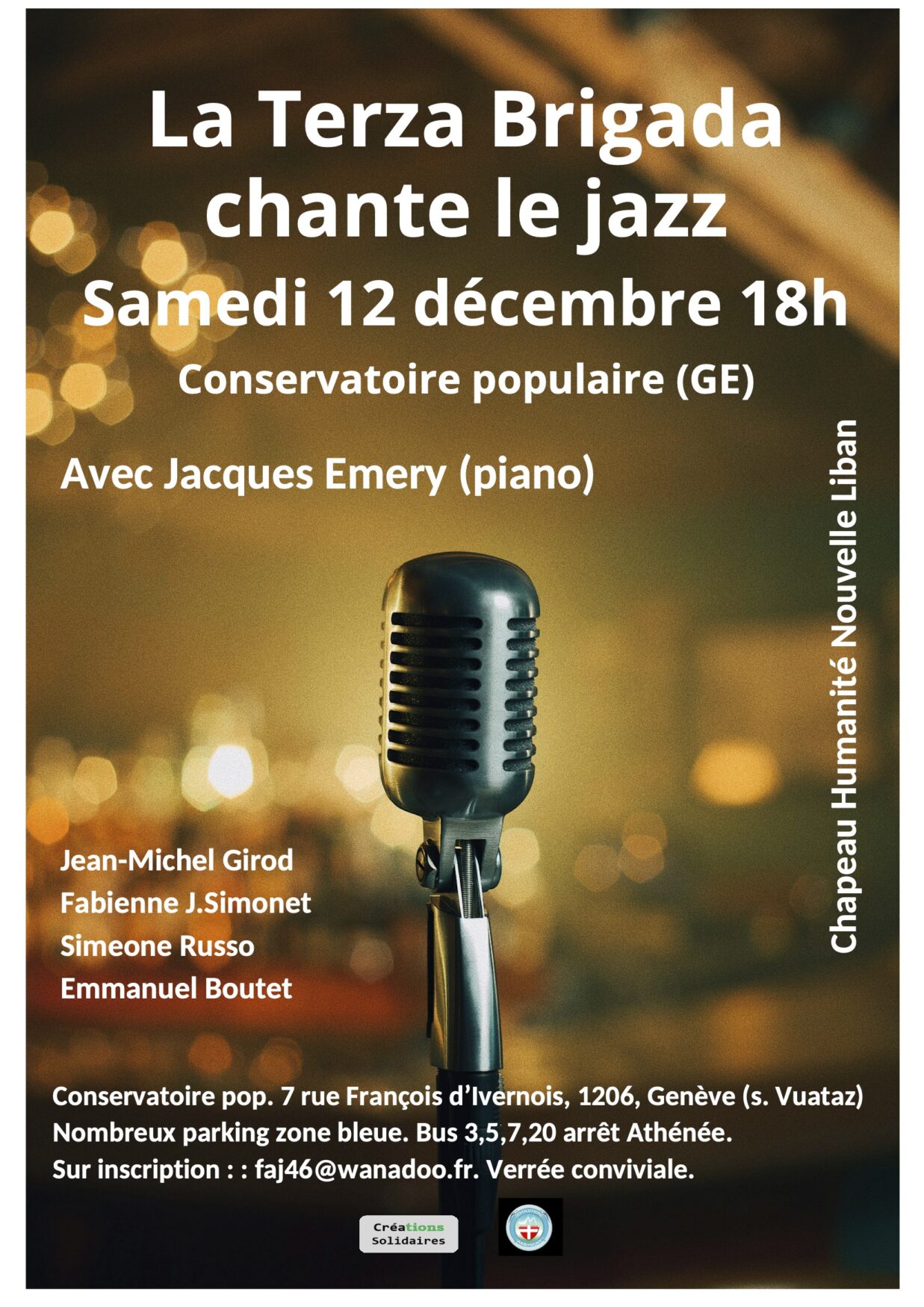 Concert de jazz pour le Liban