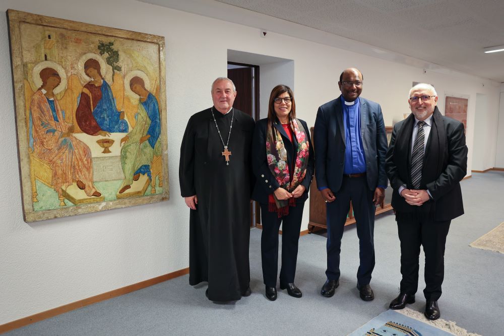 Besuch von Margaret Karram und Jesus Morán beim Ökumenischen Rat der Kirchen; Foto: Ivars Kupcis/WCC